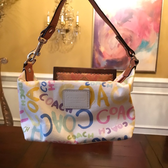 Coach Handbags - Mini Coach Purse Stylish Colorful pattern
